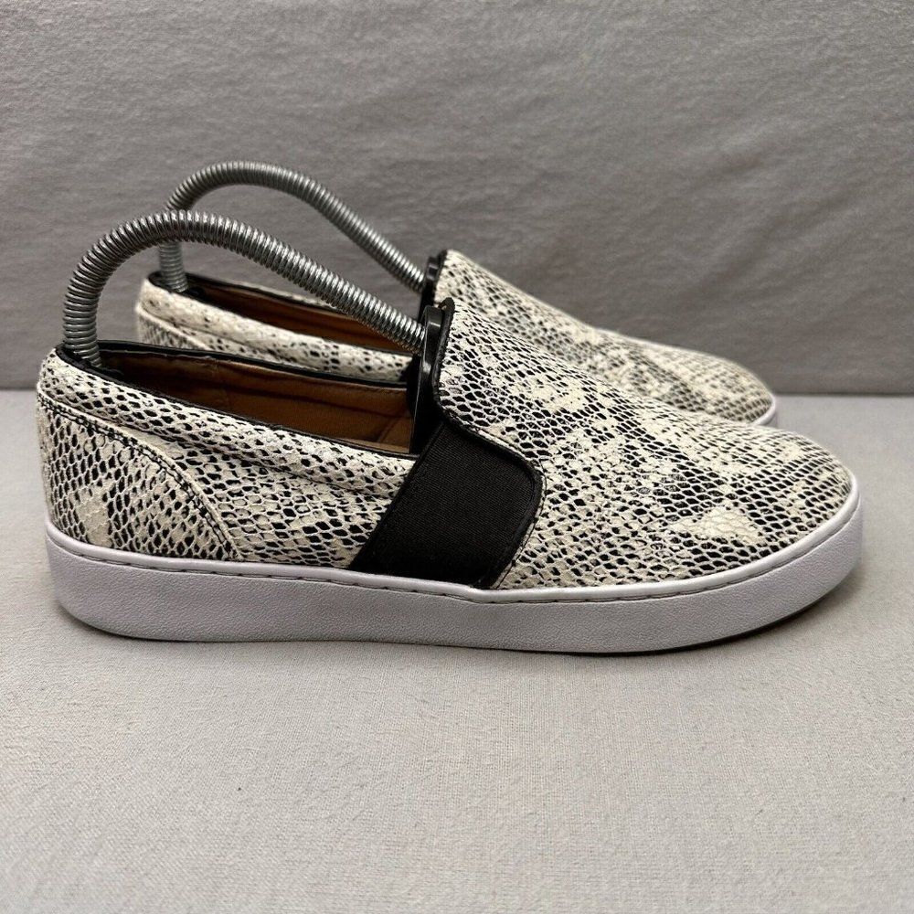 Vionic Splendid Demetra Womens Size 8 Shoes Snakeskin Leather Low Top Slip On